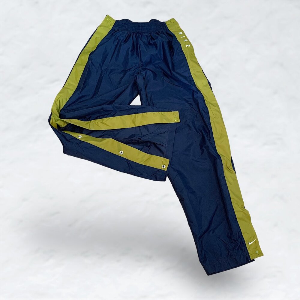 Nike Vintage Retro Y2K 90s Windbreaker Side Buttons Pants